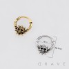 GOTHIC SKULL AND SNAKE WRAPPED FRAME 316L SURGICAL STEEL EARRING